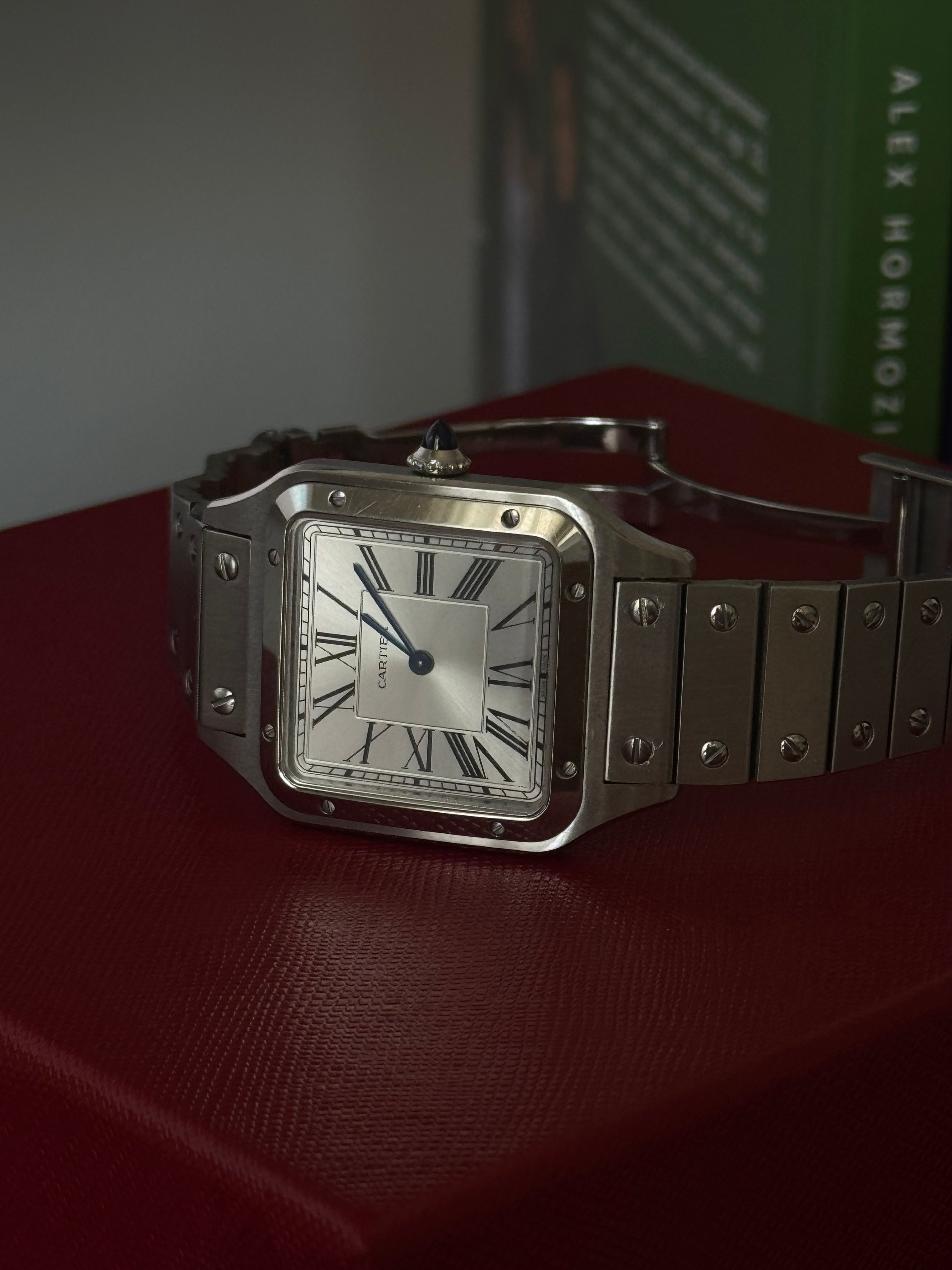 Pre-Order Santos Dumont Large Model Stainless Steel Bracelet